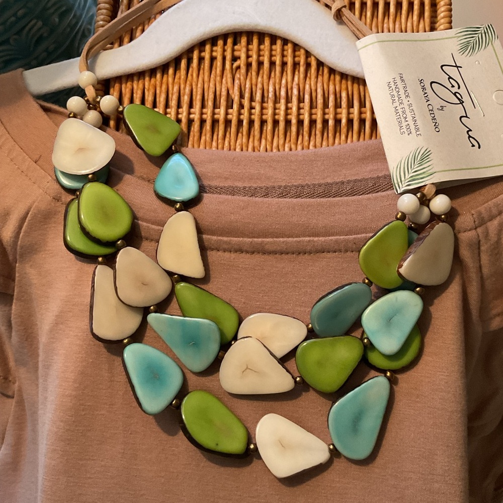 Togia Multicolor Statement Necklace - image 1